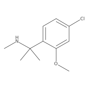 [2-(4-Chloro-2-methoxyphenyl)propan-2-yl](methyl)amine结构式