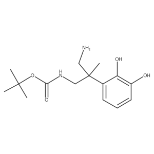 tert-butyl N-[3-amino-2-(2,3-dihydroxyphenyl)-2-methylpropyl]carbamate Structure