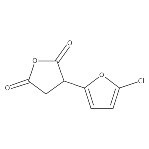 3-(5-Chlorofuran-2-yl)oxolane-2,5-dione结构式