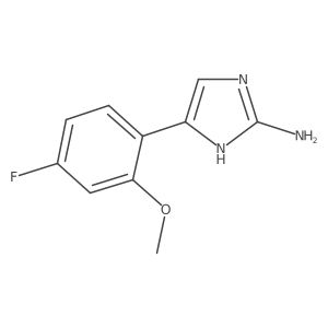 5-(4-fluoro-2-methoxyphenyl)-1H-imidazol-2-amine Structure