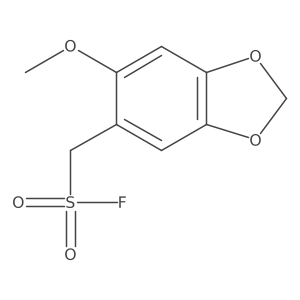 (6-Methoxy-1,3-dioxaindan-5-yl)methanesulfonyl fluoride结构式