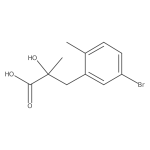 3-(5-Bromo-2-methylphenyl)-2-hydroxy-2-methylpropanoic acid Structure