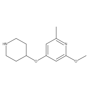 2-Methoxy-6-methyl-4-(piperidin-4-yloxy)pyridine Structure