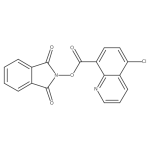 1,3-dioxo-2,3-dihydro-1H-isoindol-2-yl 5-chloroquinoline-8-carboxylate结构式
