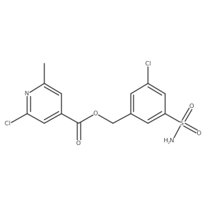 (3-Chloro-5-sulfamoylphenyl)methyl 2-chloro-6-methylpyridine-4-carboxylate Structure