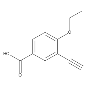 4-Ethoxy-3-ethynylbenzoic acid结构式
