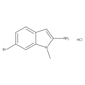 6-Bromo-1-methylindol-2-amine;hydrochloride结构式