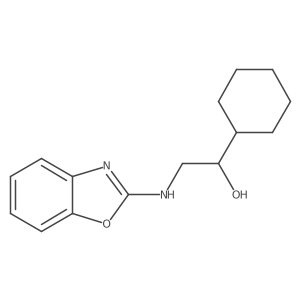 2-[(1,3-Benzoxazol-2-yl)amino]-1-cyclohexylethan-1-ol结构式