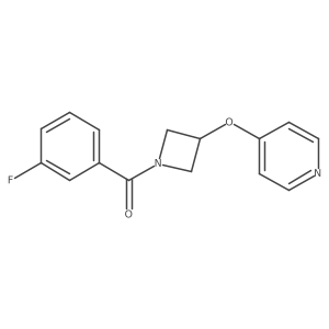 4-{[1-(3-Fluorobenzoyl)azetidin-3-yl]oxy}pyridine Structure