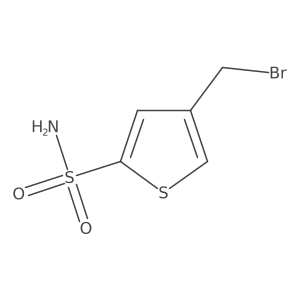 4-(bromomethyl)-2-Thiophenesulfonamide结构式