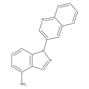 1-(quinolin-3-yl)-1H-indazol-4-amine结构式