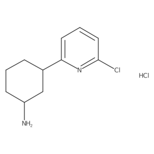 3-(6-Chloropyridin-2-yl)cyclohexan-1-amine hydrochloride Structure