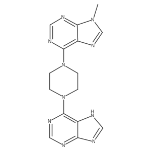 9-methyl-6-[4-(9H-purin-6-yl)piperazin-1-yl]-9H-purine Structure