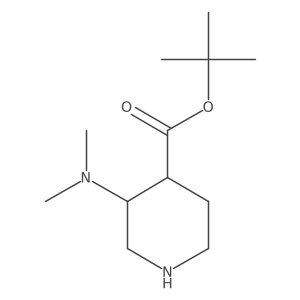 Tert-butyl (3S,4S)-3-(dimethylamino)piperidine-4-carboxylate Structure