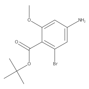 Tert-butyl 4-amino-2-bromo-6-methoxybenzoate结构式