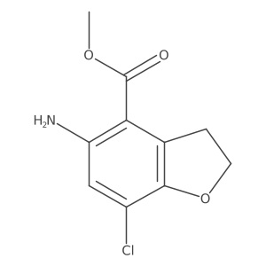 Methyl 5-amino-7-chloro-2,3-dihydrobenzofuran-4-carboxylate Structure
