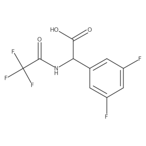 2-(3,5-Difluorophenyl)-2-(2,2,2-trifluoroacetamido)acetic acid Structure