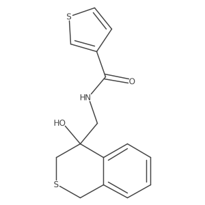 N-[(4-hydroxy-3,4-dihydro-1H-2-benzothiopyran-4-yl)methyl]thiophene-3-carboxamide Structure