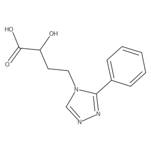 2-hydroxy-4-(3-phenyl-4H-1,2,4-triazol-4-yl)butanoic acid Structure