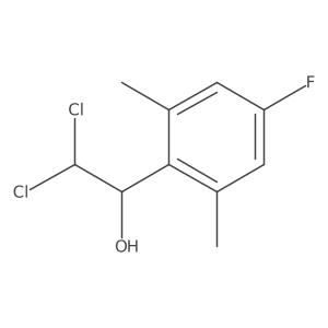 2,2-Dichloro-1-(4-fluoro-2,6-dimethylphenyl)ethanol Structure