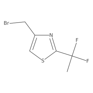 4-(Bromomethyl)-2-(1,1-difluoroethyl)-1,3-thiazole Structure