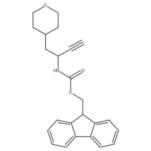 (9H-fluoren-9-yl)methyl N-[1-(oxan-4-yl)but-3-yn-2-yl]carbamate结构式