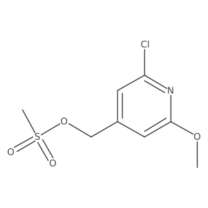 4-Pyridinemethanol, 2-chloro-6-methoxy-, 4-methanesulfonate结构式