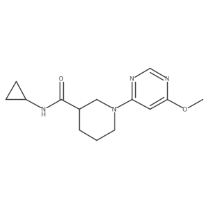 N-cyclopropyl-1-(6-methoxypyrimidin-4-yl)piperidine-3-carboxamide Structure