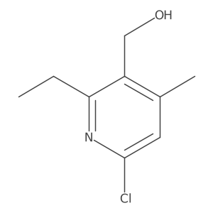 (6-Chloro-2-ethyl-4-methylpyridin-3-yl)methanol结构式