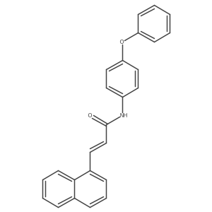 3-(1-naphthyl)-N-(4-phenoxyphenyl)acrylamide结构式