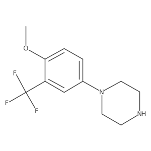 1-(4-Methoxy-3-trifluoromethylphenyl)piperazine Structure