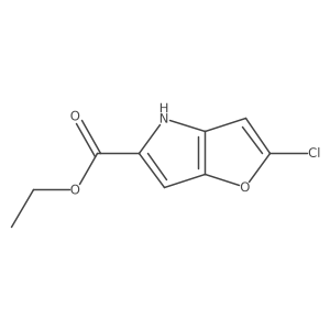 Ethyl 2-chloro-4H-furo[3,2-b]pyrrole-5-carboxylate Structure