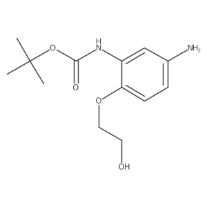 Carbamic acid,[5-amino-2-(2-hydroxyethoxy)phenyl]-,1,1-dimethylethyl ester结构式