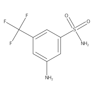 3-Amino-5-(trifluoromethyl)benzenesulfonamide Structure