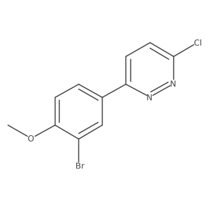3-(3-Bromo-4-methoxyphenyl)-6-chloropyridazine结构式