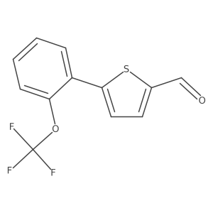 5-[2-(Trifluoromethoxy)phenyl]thiophene-2-carbaldehyde结构式