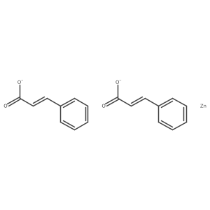 2-Propenoic acid, 3-phenyl-, zinc salt (2:1), (2E)- Structure