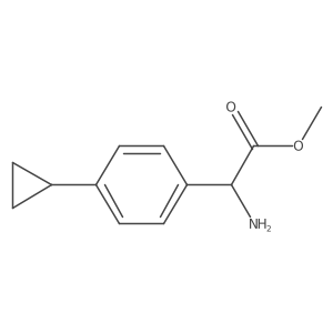 Methyl 2-amino-2-(4-cyclopropylphenyl)acetate Structure