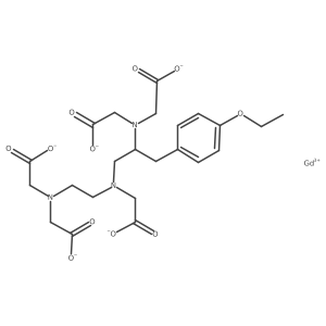 Gadolinate(2-), [N-[(2S)-2-[bis[(carboxy-I masculineO)methyl]amino-I masculineN]-3-(4-ethoxyphenyl)propyl]-N-[2-[bis[(carboxy-I masculineO)methyl]amino-I masculineN]ethyl]glycinato(5-)-I masculineN,I masculineO]-, (SA-8-11252634)-结构式