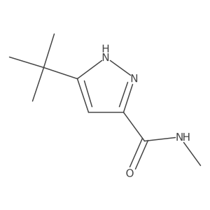 5-tert-butyl-N-methyl-1H-pyrazole-3-carboxamide Structure