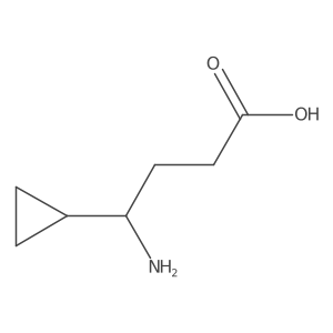 4-Amino-4-cyclopropylbutanoic acid结构式