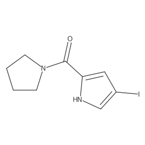 (4-Iodo-1H-pyrrol-2-yl)(pyrrolidin-1-yl)methanone Structure