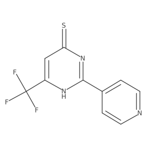 2-(Pyridin-4-yl)-6-(trifluoromethyl)pyrimidine-4-thiol结构式