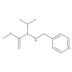 3-Methyl-2-[(pyridin-4-ylmethyl)-amino]-butyric acid methyl ester Structure