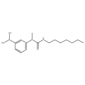 3-(3-Heptyl-1-methylureido)phenylboronic acid结构式
