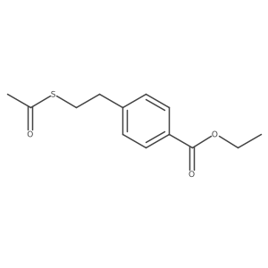 Ethyl 4-(2-acetylsulfanylethyl)benzoate Structure