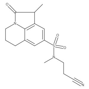 N-(2-cyanoethyl)-N,1-dimethyl-2-oxo-2,4,5,6-tetrahydro-1H-pyrrolo[3,2,1-ij]quinoline-8-sulfonamide Structure