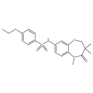 4-ethoxy-N-(3,3,5-trimethyl-4-oxo-2,3,4,5-tetrahydrobenzo[b][1,4]oxazepin-8-yl)benzenesulfonamide结构式