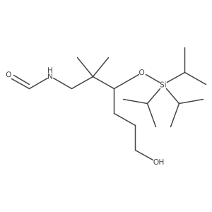 Formamide, N-[6-hydroxy-2,2-dimethyl-3-[[tris(1-methylethyl)silyl]oxy]hexyl]- Structure