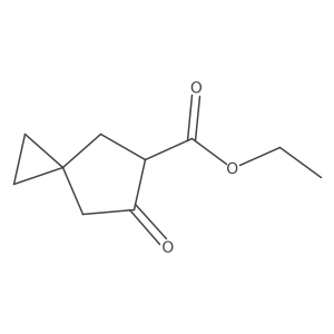 Ethyl 6-oxospiro[2.4]heptane-5-carboxylate结构式